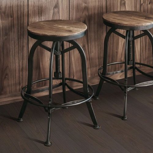 Two stools on hardwood flooring from Matson Rugs, Inc in Berlin, CT